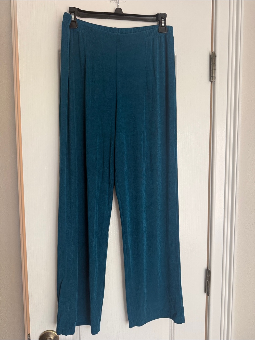 Chico’s Travelers Pull-On Trousers in Deep Teal